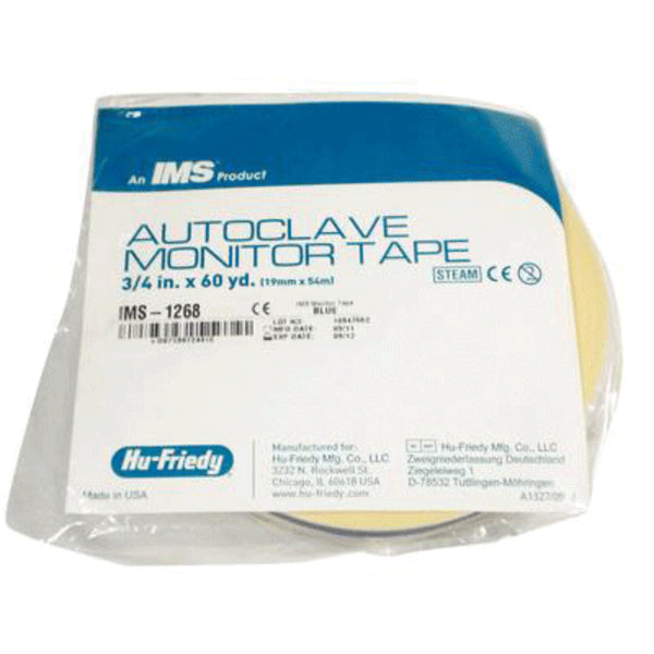 Hu-Friedy IMS-1259 IMS Autoclave Monitor Tape Prophy 60 Yards 3/4 EXP Sep 2026 Hu-Friedy IMS-1259 IMS Autoclave Monitor Tape Prophy 60 Yards 3/4 EXP Sep 2026